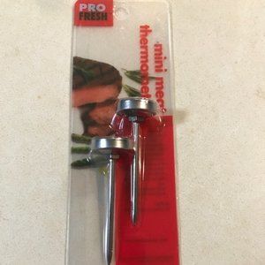 2 Pro Fresh Mini Meat Cooking Thermometers BBQ Stainless Steel - NEW